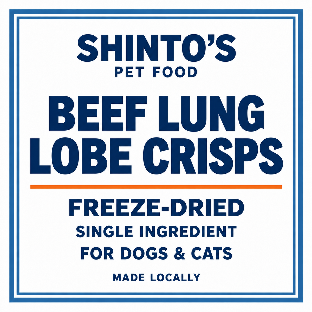 Shinto’s Beef Lung Lobe Crisps for dogs and cats