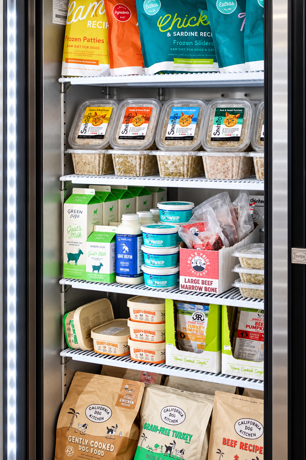 Shinto’s products stocked in a retail freezer