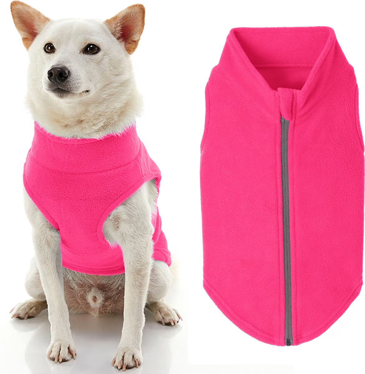 Gooby Zip Up Fleece - Pink
