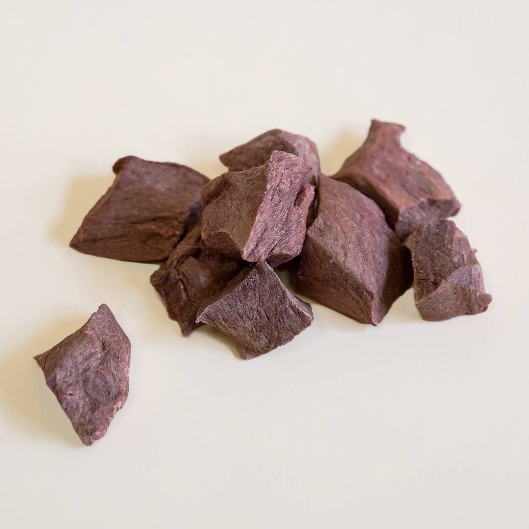 Freeze Dried Beef Heart Cubes - 1lbs Bulk