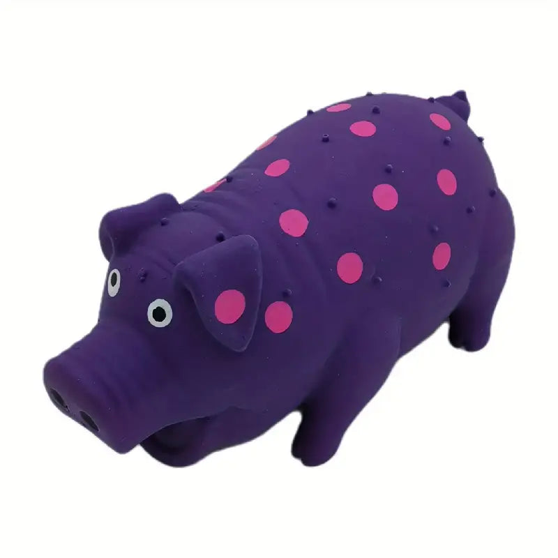 Rubber Pig Dog Toy