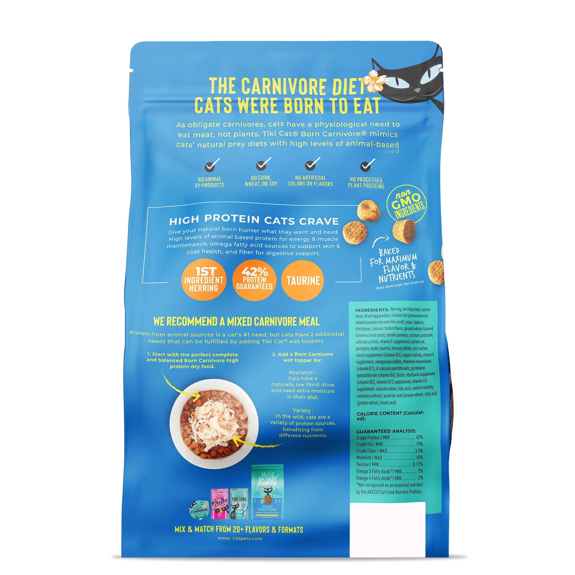 Tiki Cat High Protein Herring & Salmon Recipe 2.8 lbs