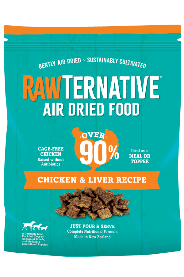 RawTernative Air Dried Food - Chicken & Liver recipe 1 lb