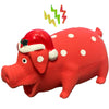 Christmas Pig Latex Squeaky Dog Toy