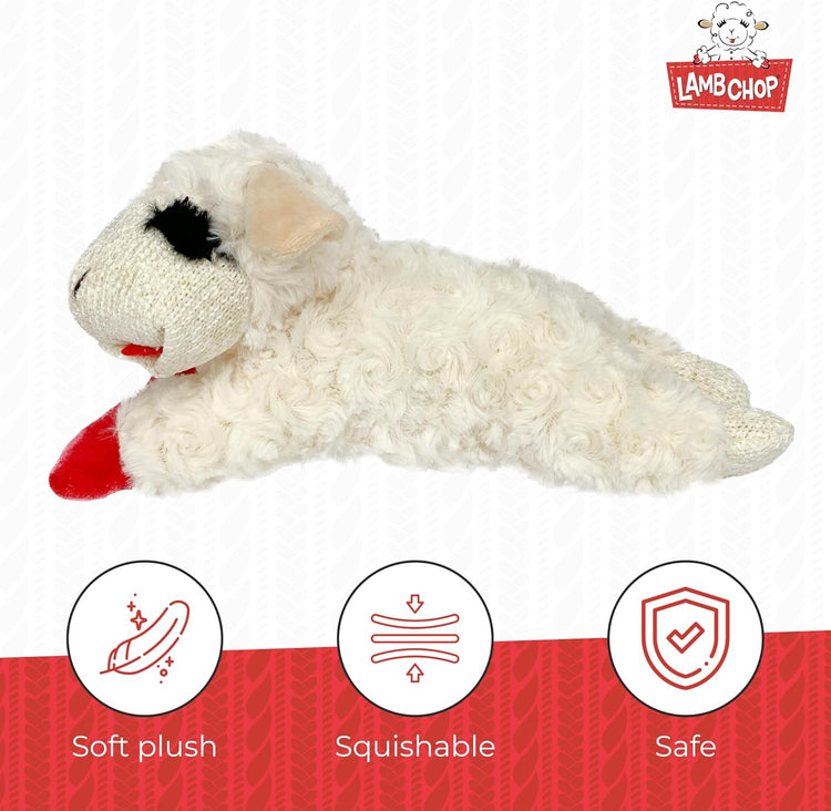 Lamb Chop Squeaky Plush Dog Toy