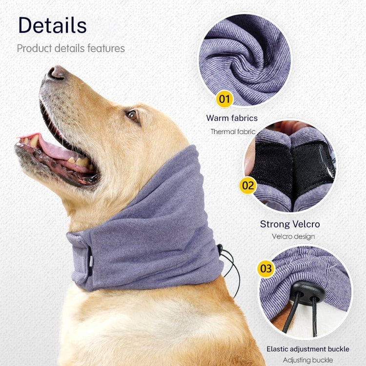 Pet Food Culture Calming Dog Head Wrap & Ear Cover