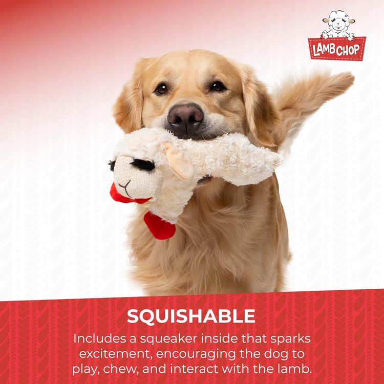 Lamb Chop Squeaky Plush Dog Toy