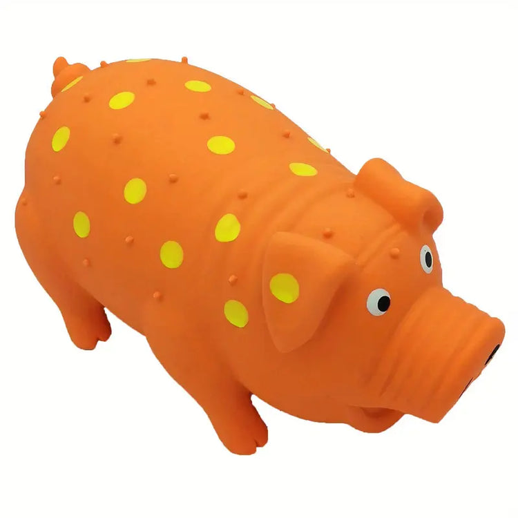 Rubber Pig Dog Toy