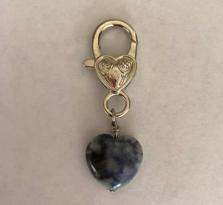 Crystal Pet Love Pet Pendant - Sodalite Heart