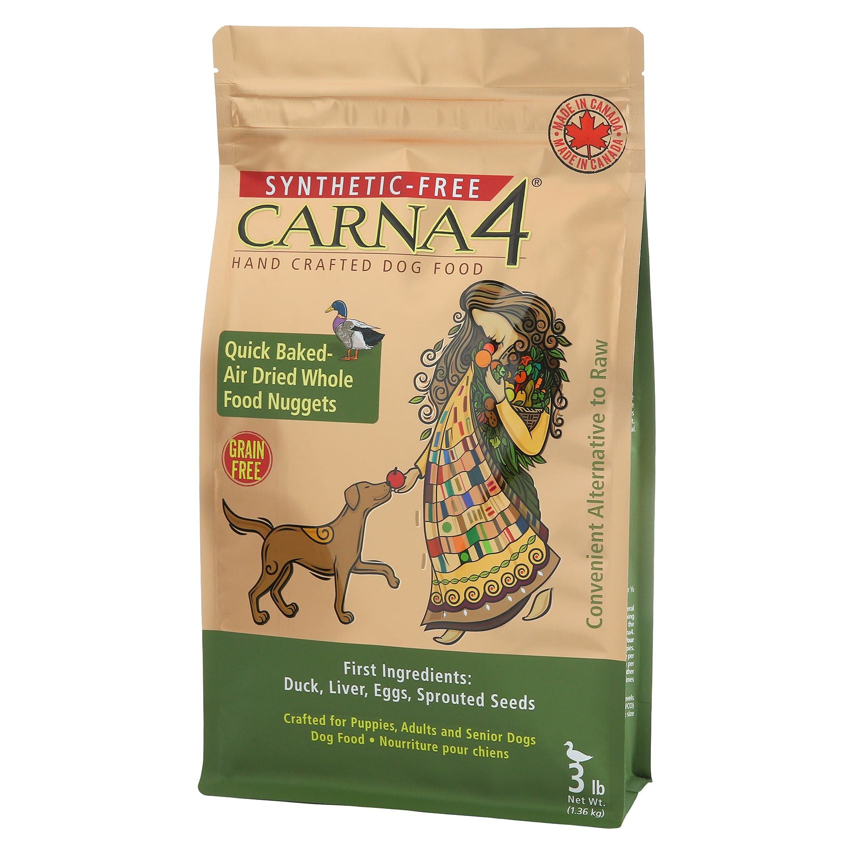 CARNA4 Grain-Free Duck Dog Food
