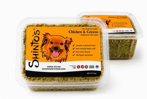 Shinto’s Chicken & Greens Balance Formula fresh dog food product photo