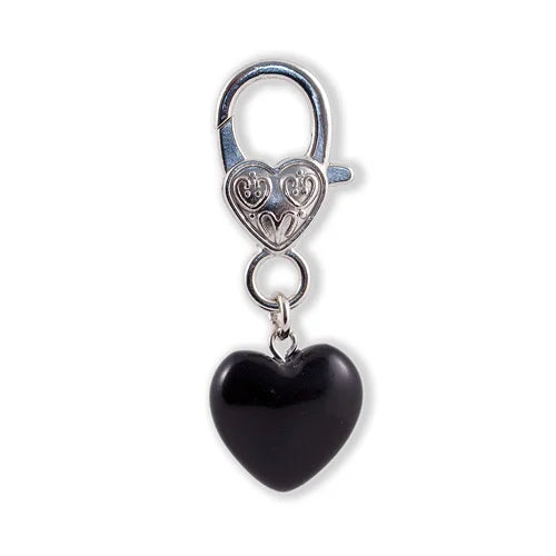 Crystal Pet Love Pet Pendant - Black Obsidian Heart