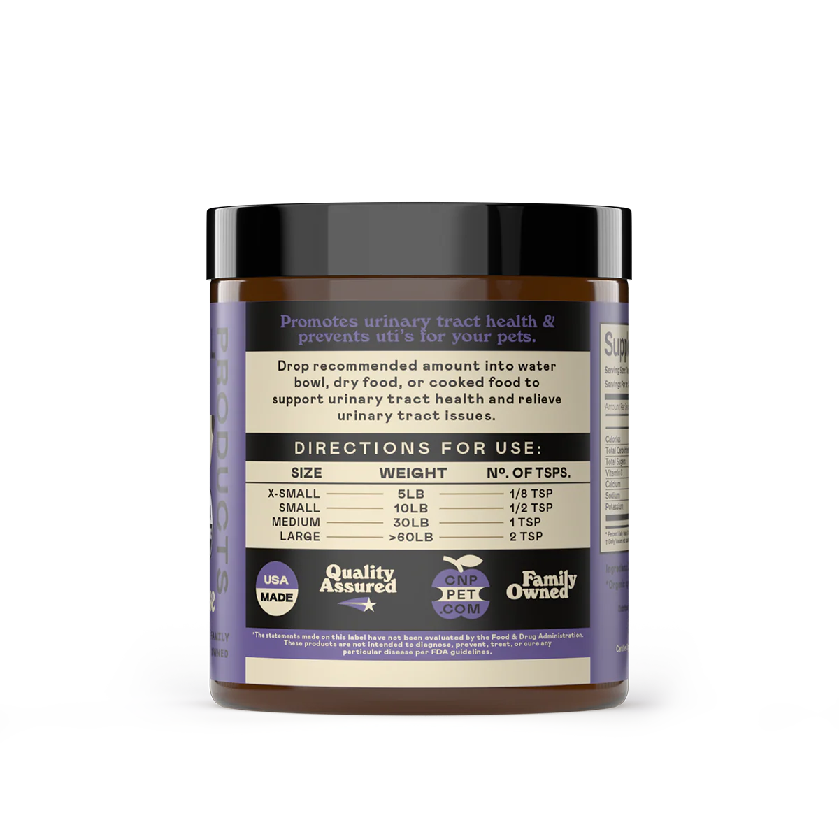 Organic D-Mannose Powder for Dogs & Cats - Complete Natural Products