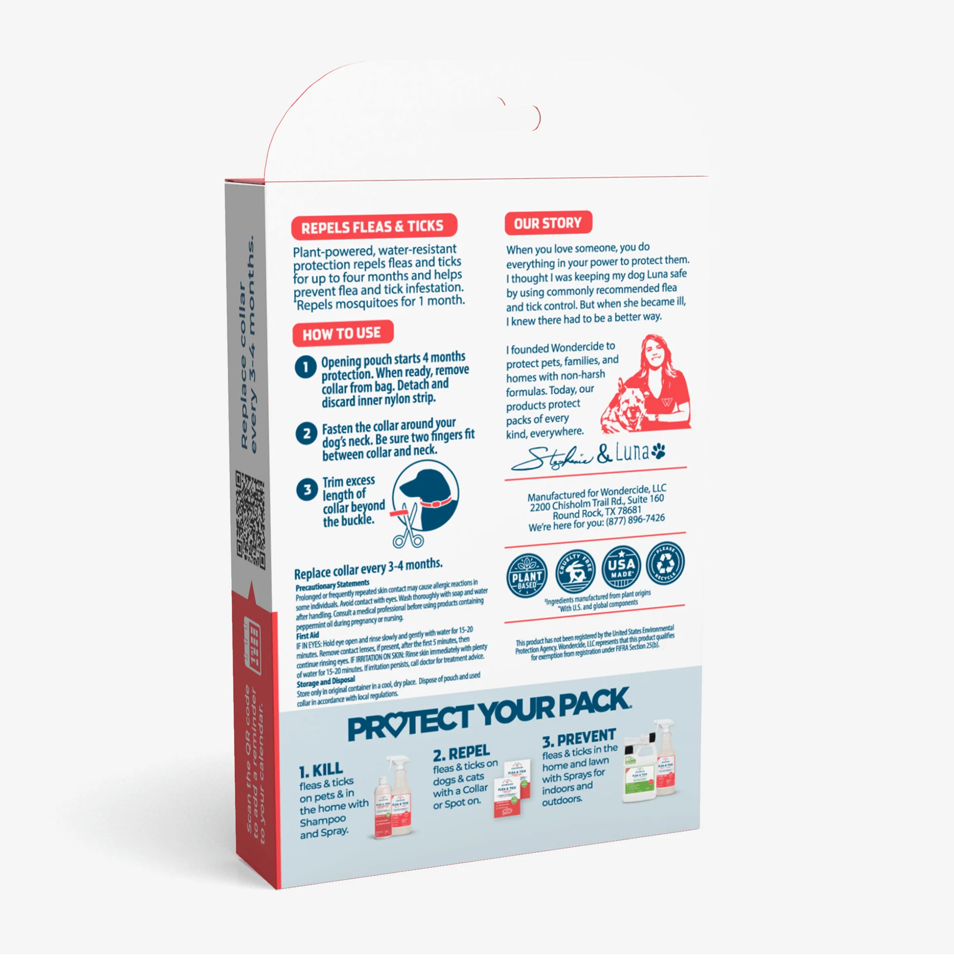 Wondercide Flea & Tick Collar for Dogs – Natural, Plant-Based Protection with Essential Oils