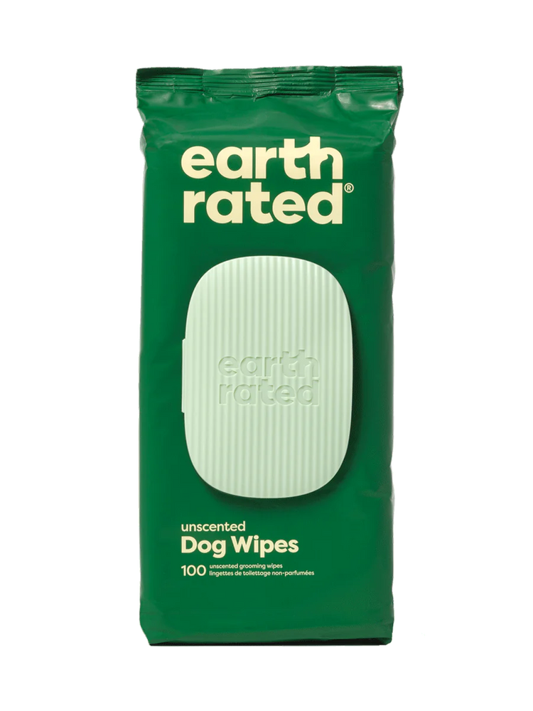 Earth Rated Unscented Dog Wipes – 60 Count