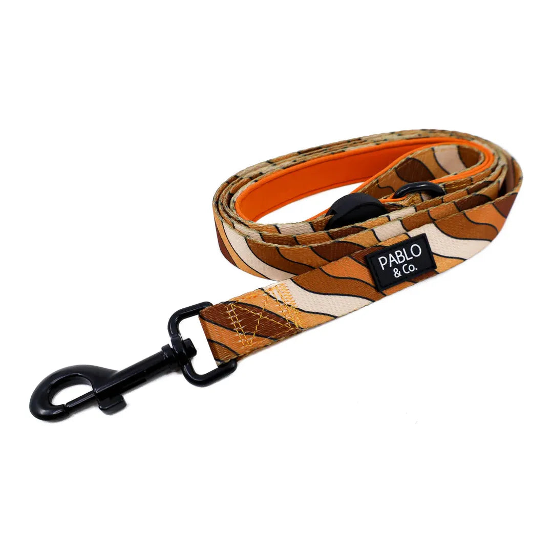 Pablo & Co. Dog Leash – Espresso Swirls Design