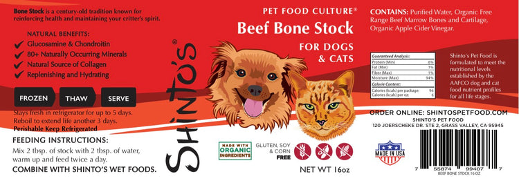 Shinto’s Beef Bone Marrow Stock product image – 16 oz