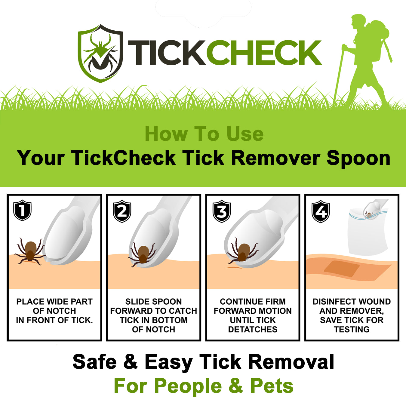 TickCheck Spoons 3 Pack - Tick Remover