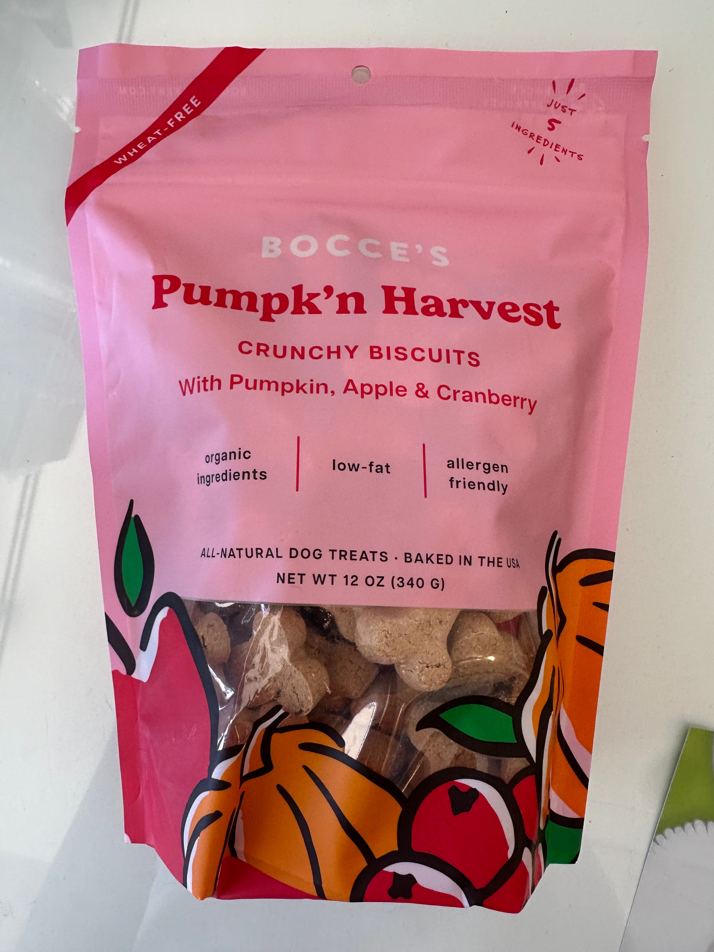 Bocce's Pumpk'n Harvest Crunchy Biscuits 12oz