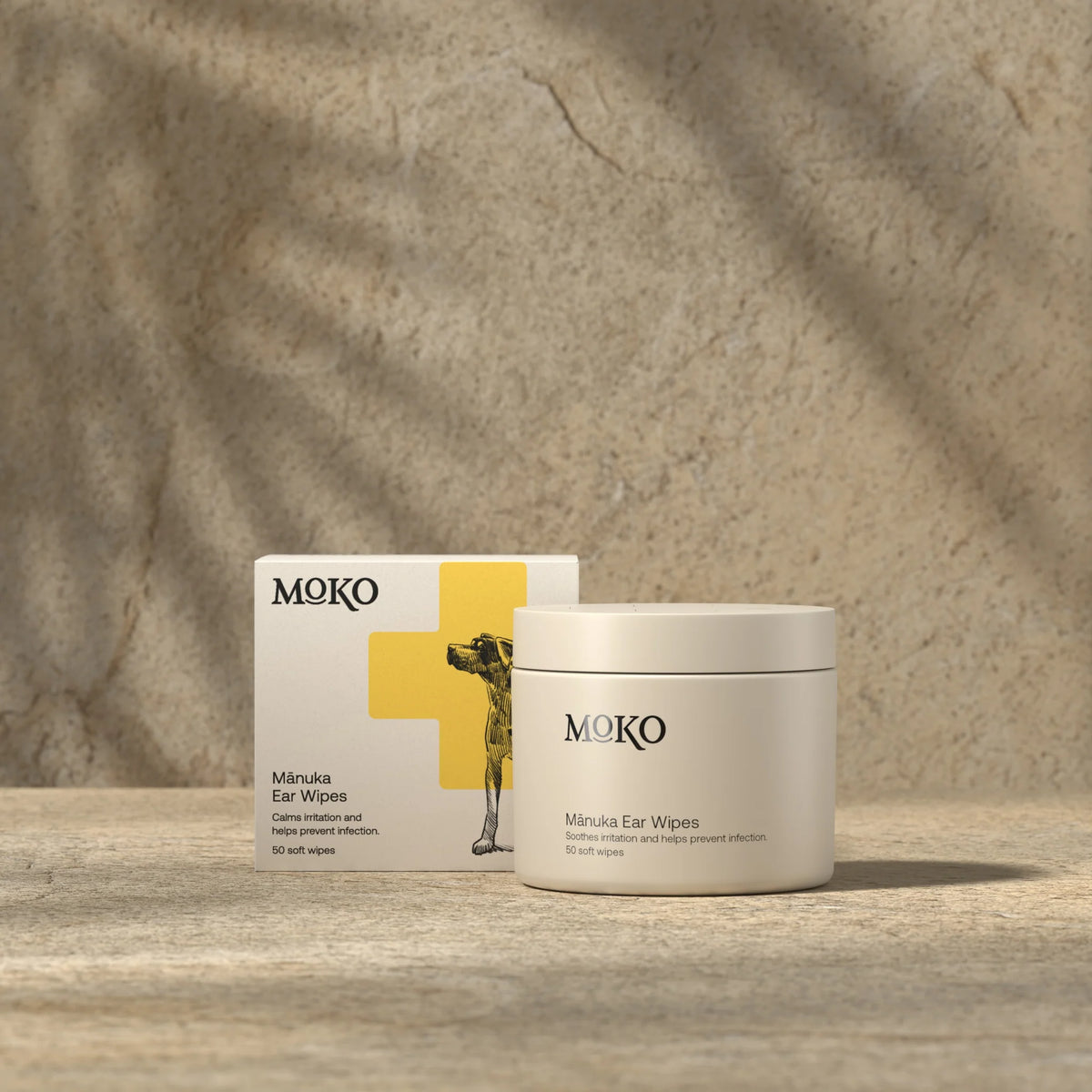 Moko Manuka Dog Ear Wipes – 50 Count