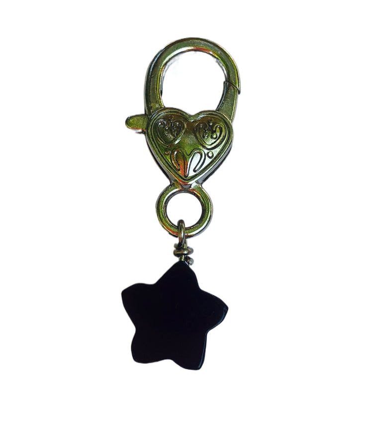 Crystal Pet Love Black Obsidian Star Pet Pendant