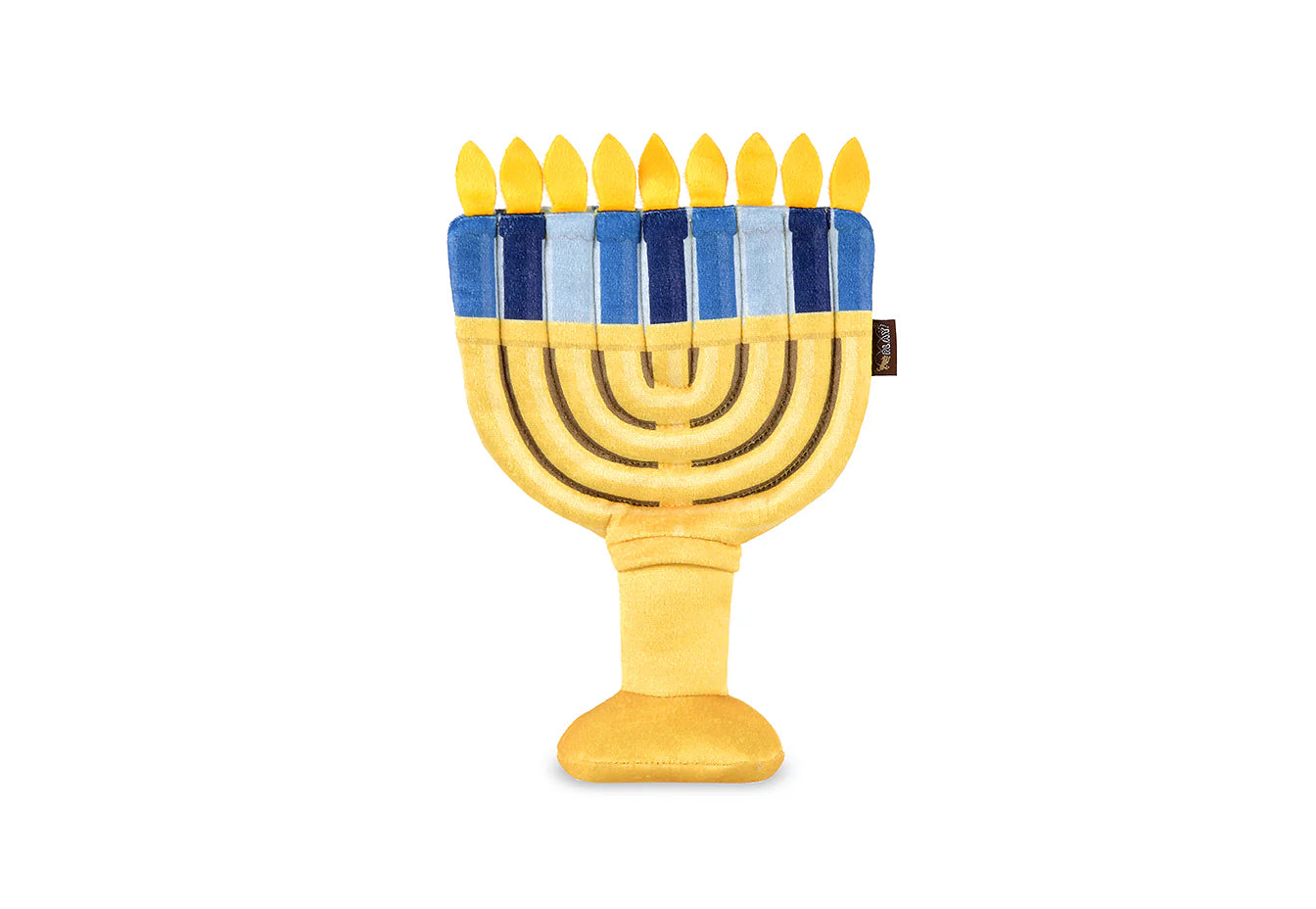 P.L.A.Y. Paw-nukkah Menorah Plush Dog Toy – Hanukkah Festive Squeaky Toy