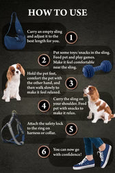 Noah & Paw Denim Pet Sling Carrier