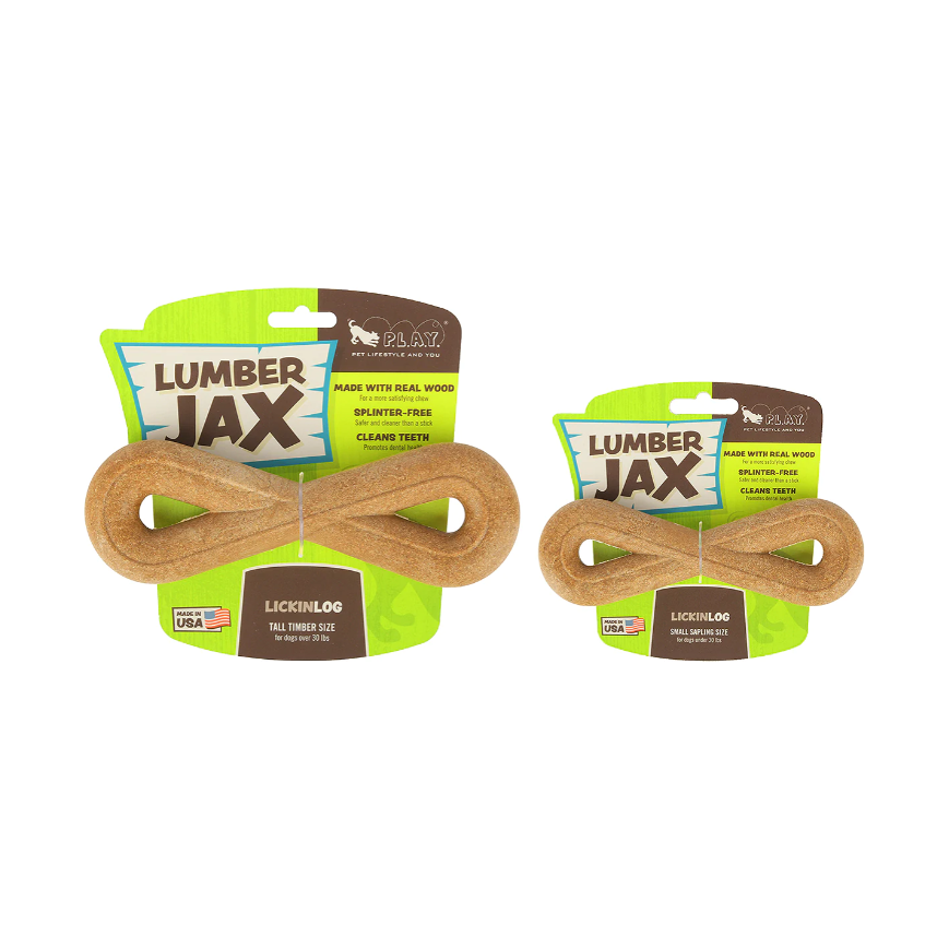 P.L.A.Y. Lumber Jax Lickin Log – Large, Durable Dog Chew Toy