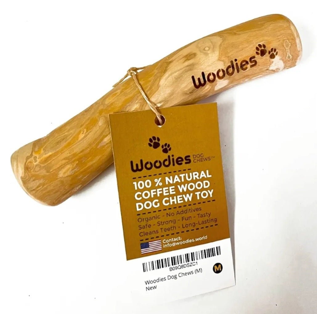 Woodies Coffee Wood Dog Chew – 100% Natural & Long-Lasting