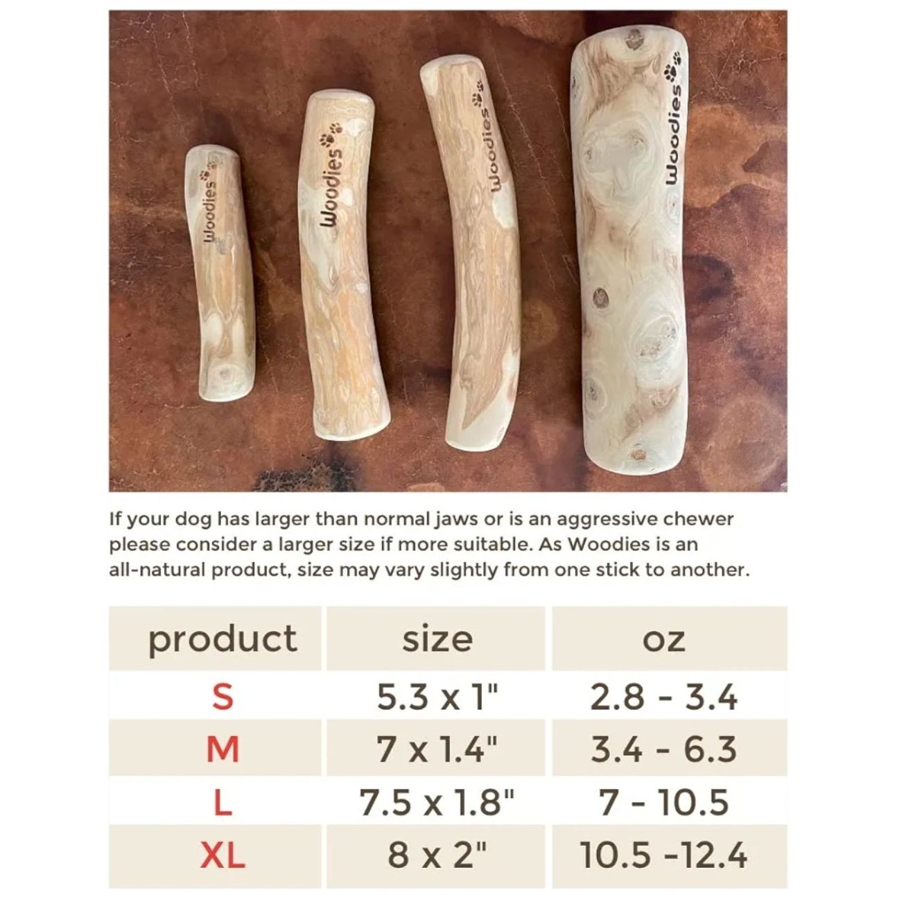 Woodies Coffee Wood Dog Chew – 100% Natural & Long-Lasting