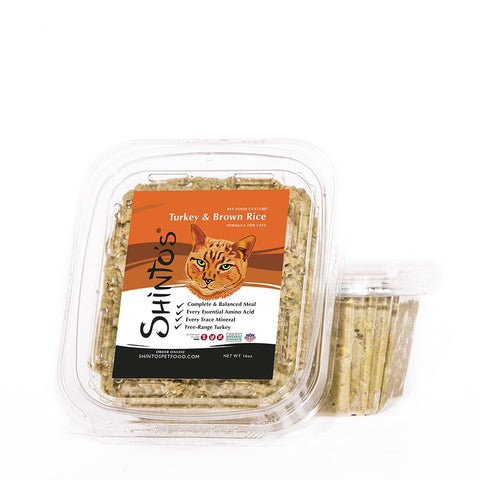 Shinto’s Turkey & Brown Rice Fresh Cat Food