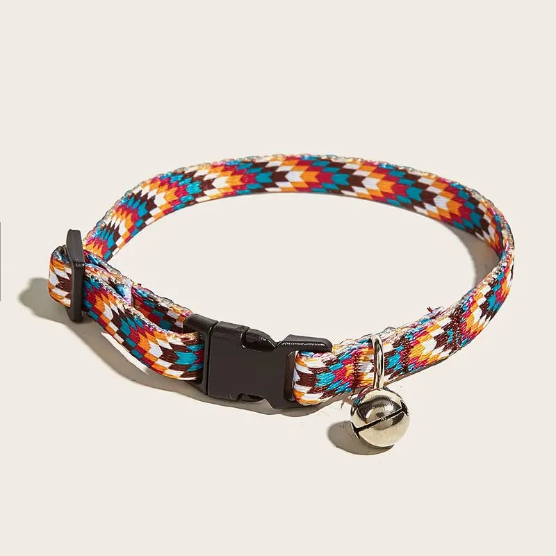 Geometric Pattern Cat Collar