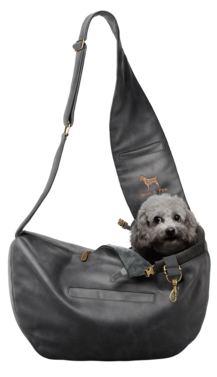 Noah & Paw Vegan Leather Pet Sling Carrier