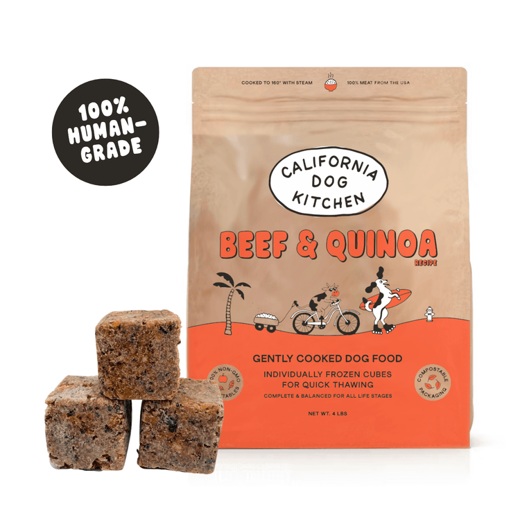 California Dog Kitchen Beef & Quinoa fresh dog food bag