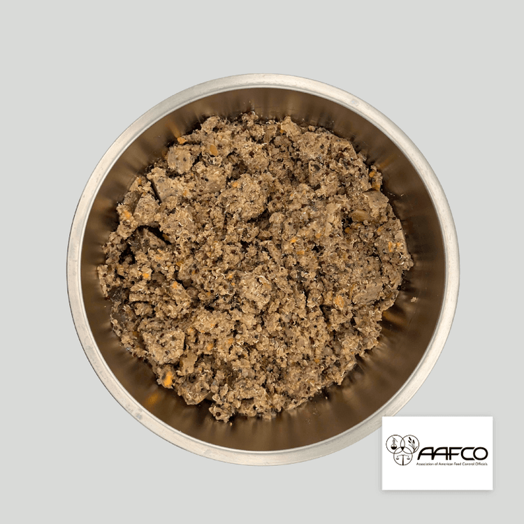 California Dog Kitchen Beef & Quinoa fresh dog food in a bowl