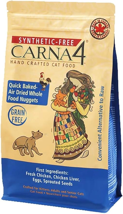 Carna4 Grain-Free Chicken Cat Food – Air-Dried Whole Food Nuggets
