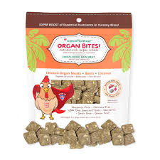 CocoTherapy Chicken & Beet Organ Bites – Dog & Cat Treats, 3 oz