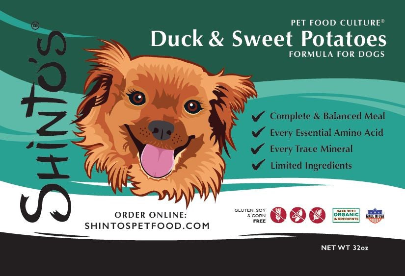 Shinto's Duck & Sweet Potatoes Formula - For Dogs