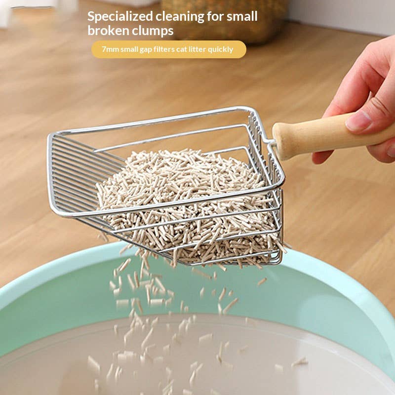 Heavy Duty Stainless Steel Cat Litter Shovel_CWMM11989