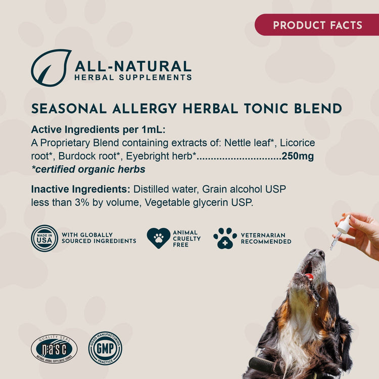Seasonal Allergy Herbal Tonic | Maintains Normal Histamine Levels