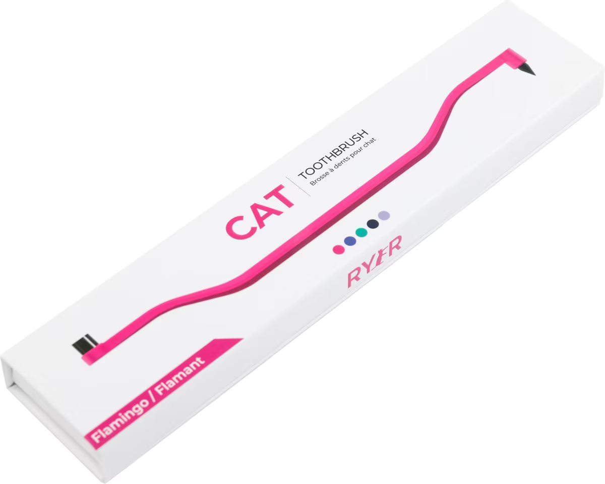 RYERCAT Dual-Sided Cat Toothbrush