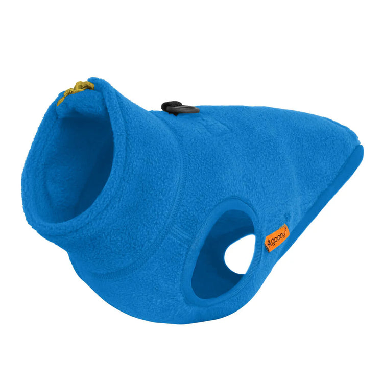 Gooby Half Zip Dog Fleece Vest – Blue