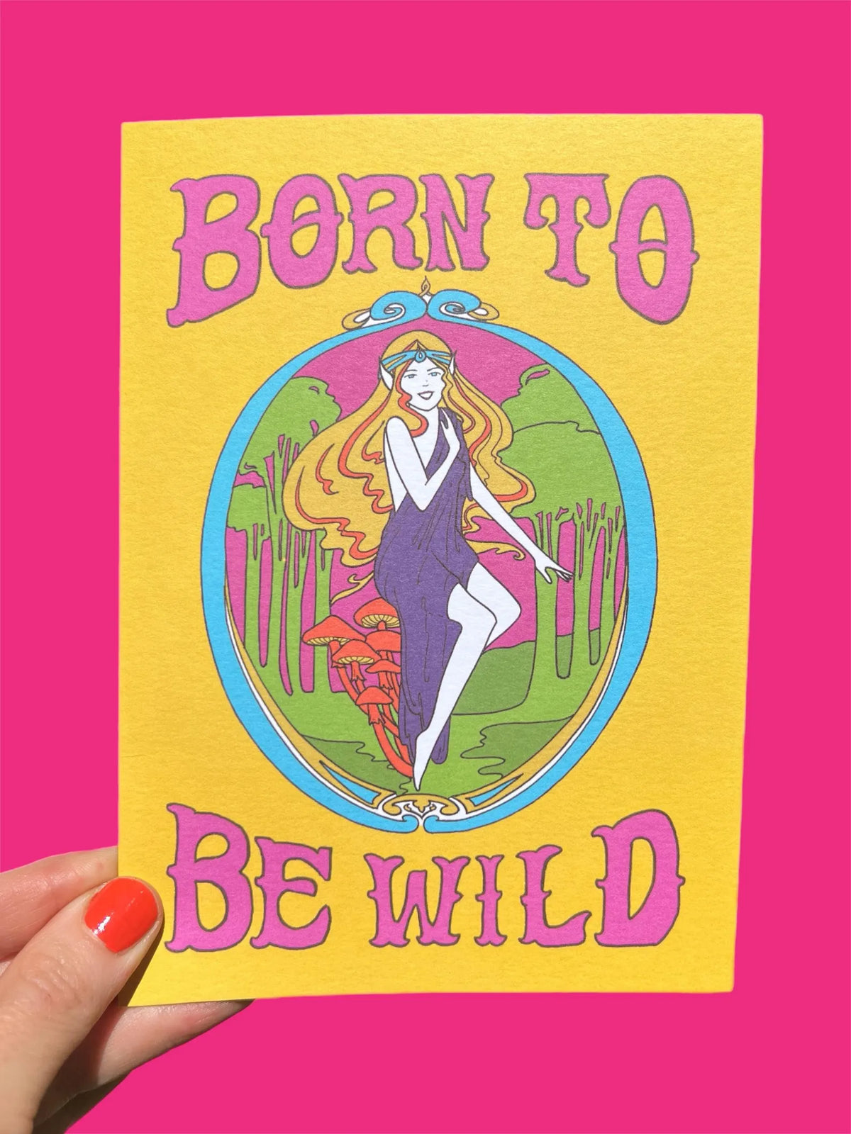 Astral Weekend Born to Be Wild Elf Greeting Card