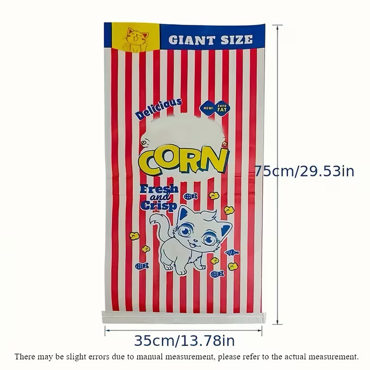 Popcorn Crinkle Play Bag for Cats & Dogs