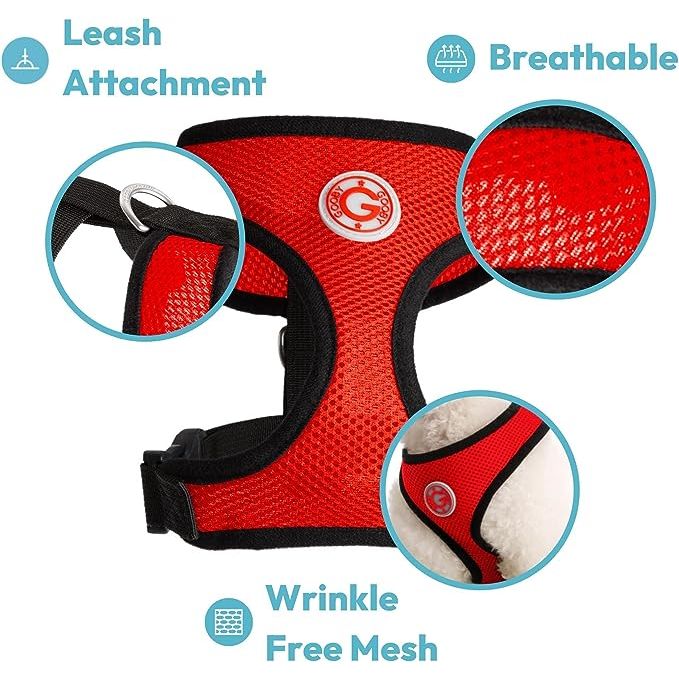 Gooby Soft Mesh Harness - For Dogs - Large