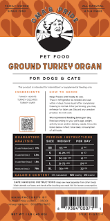 Oma’s Pride Ground Turkey Organ – 1 lb