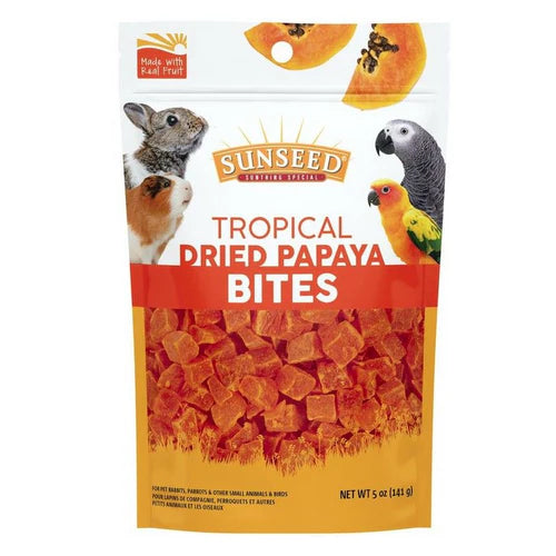 Sunseed Sunthing Special Tropical Dried Papaya Bites, 5 oz