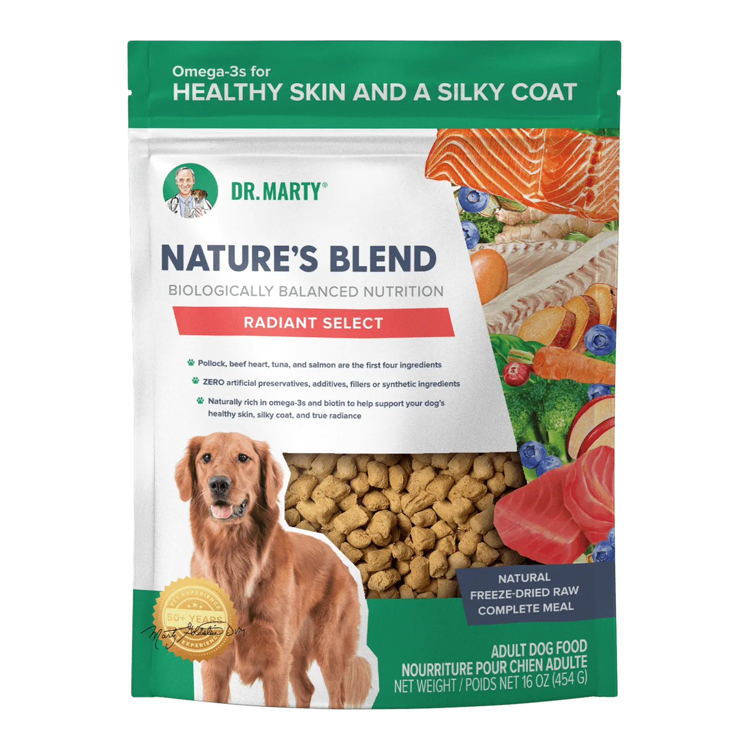 Dr. Marty Nature's Blend | Radiant Select Freeze-Dried Kibble | 16oz