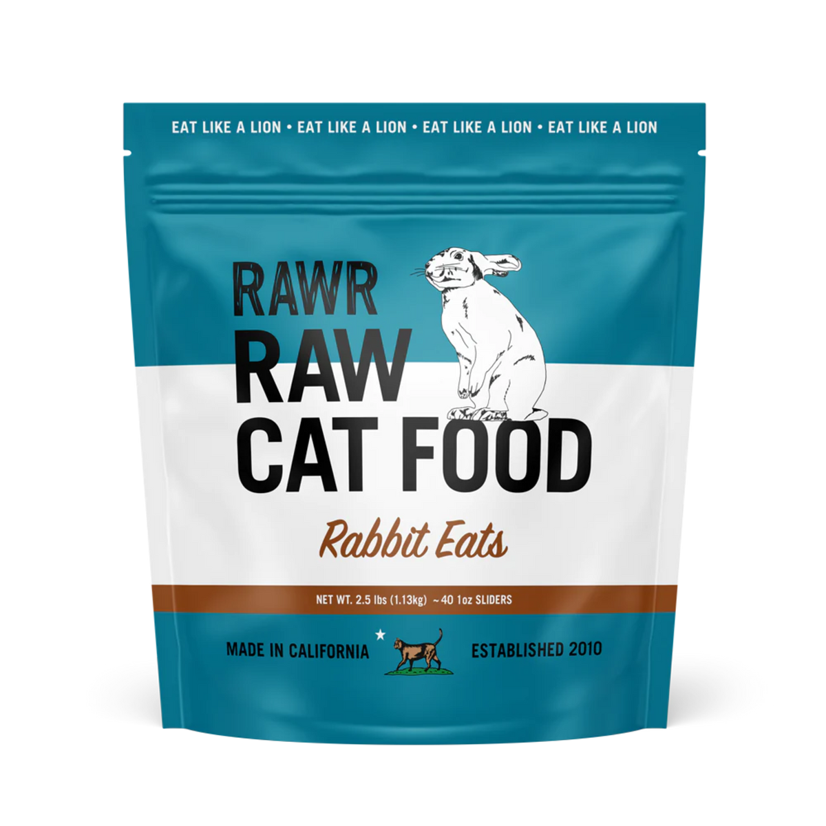 Raw Cat Food - Rabbit - 2.5 lbs.