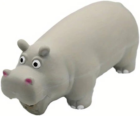 Vocal Interactive Pet Latex Hippo Toy